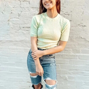Free People Friday Morning Swit Tee in Sugared Mint